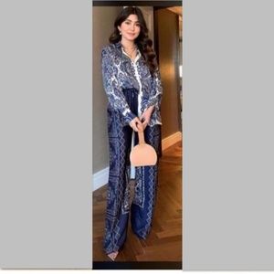 Zara Flowy Paisley Print Top Pant Set  (215) 95/tN